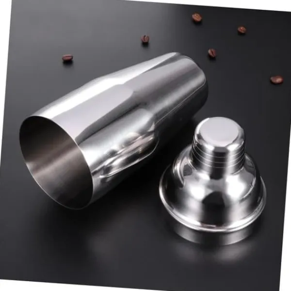 Barudstyrssæt>OBOSOE Cocktail Sæt Dobbelt Shaker 750ml Rustfrit Stål Sølv 4 Stykker
