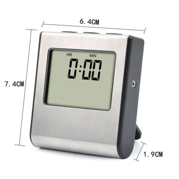 OBOSOE digitalt ovntermometer / kødtermometer med timer og bip - LCD kødtermometer til grill, ovn og rygning Sale