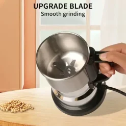 OBOSOE Elektrisk Multifunktionel Kværn / Kaffekværn med 4-bladet stålkniv – Mal kaffebønner, krydderier og ingredienser Hot