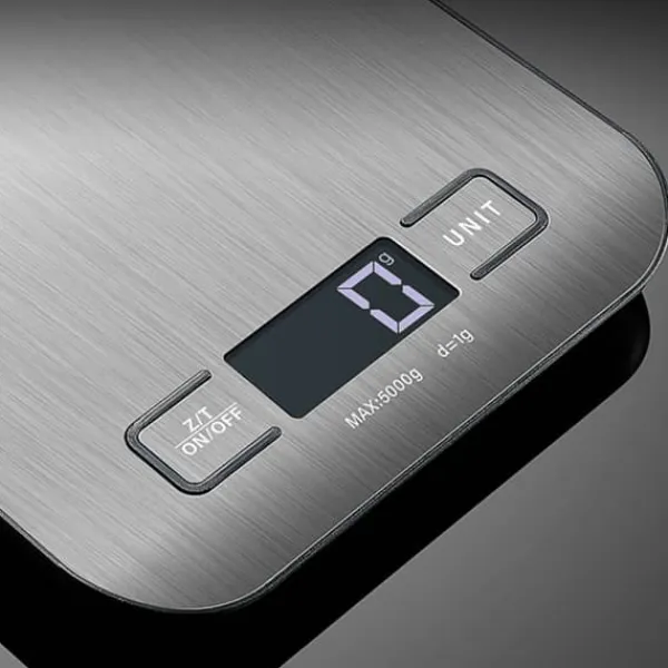 OBOSOE Køkkenvægt Lommevægt 1g–5kg – Digital Rustfrit Stål Vægtsensor med LCD & Tara-funktion New