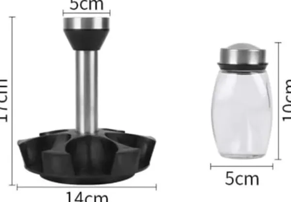 OBOSOE krydderi boks, krydderi dispenser, krydderi beholder, køkken, krydderi boks, glasflaske, peber, krydderi beholder, hylde, arrangør, flaske hold | CDON Clearance