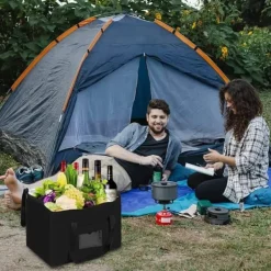 OBOSOE 40L køleboks/køletaske, foldbar termotaske til picnic og madlevering New