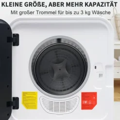 OBOSOE lufttørrer 3 kg rustfrit stål kapacitet faktisk 4 5 kg 830W flertrinsfilter 5 program vægmonterbar til badeværelse Online
