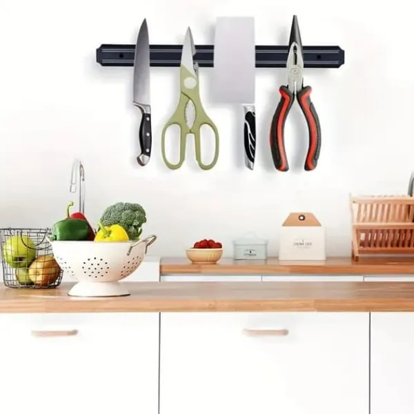 Køkkenorganisering>OBOSOE magnetisk knivholder 48cm – stærk magnetisk knivstativ til køkken, kreativt køkkentilbehør