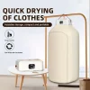 Tørreskab>OBOSOE Mini tørretumbler 3-i-1 – Til små rum som lejligheder, sovesale og campingvogne, med timerfunktion, perfekt jule- og halloweengave
