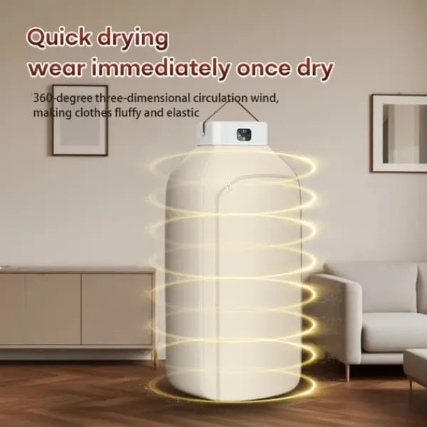 Tørreskab>OBOSOE Mini tørretumbler 3-i-1 – Til små rum som lejligheder, sovesale og campingvogne, med timerfunktion, perfekt jule- og halloweengave