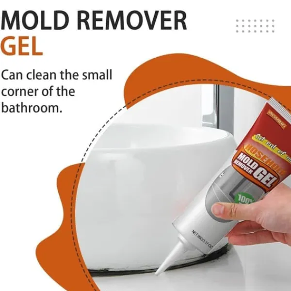 Rengøringsmiddel>OBOSOE skimmelfjerner og lugtfjerner – Effektiv skimmelfjernelsesgel til badeværelser og køkkener