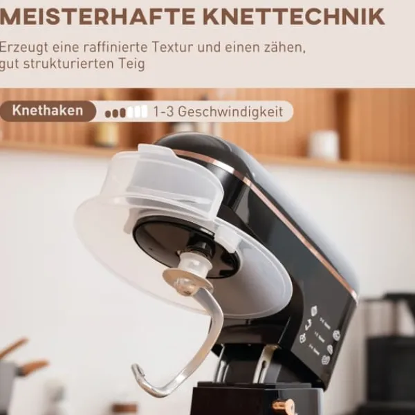 OBOSOE Standmixer – 6-trins Standmixer, 5.5L Rustfrit Stål Skål, Sort Outlet