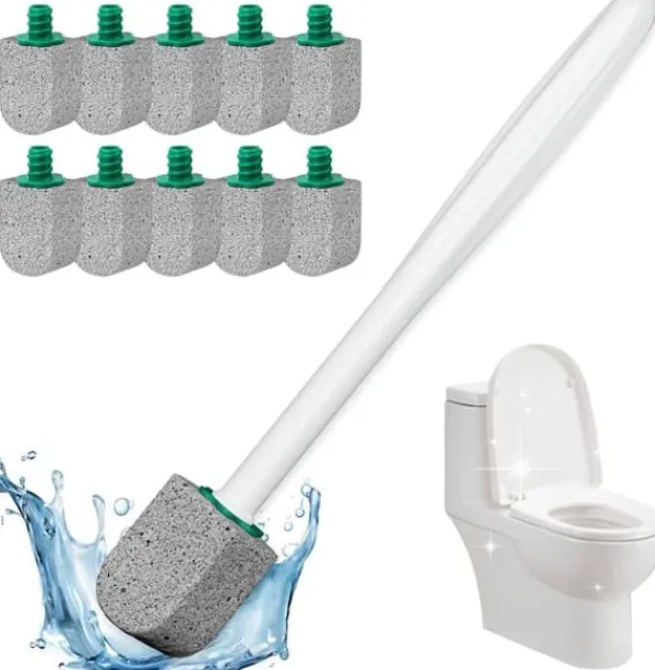 OBOSOE Toiletbørste Rengøring Pimpsten Toiletbørste Toilet Pletfjerner Børste Til Toilet New