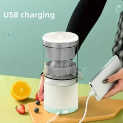 Juicepresser - Nyd Friskpresset Juice Derhjemme>OBOSOE trådløs elektrisk juicer - bærbar multifunktions juicer med USB-opladning | Perfekt til appelsiner og frugter
