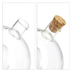 Olie- og eddikedispenser, 11x12,5x10 cm, Transparent Outlet