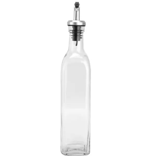 Oliedispenser Glas og Spraymalet Plast Oliedåse Flaske til Sojasauce Eddike Madlavning Vin Outlet
