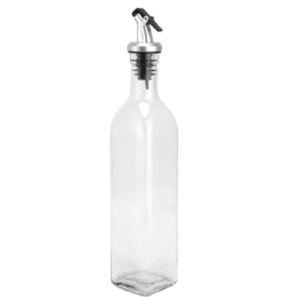Oliedispenser Glas og Spraymalet Plast Oliedåse Flaske til Sojasauce Eddike Madlavning Vin Outlet