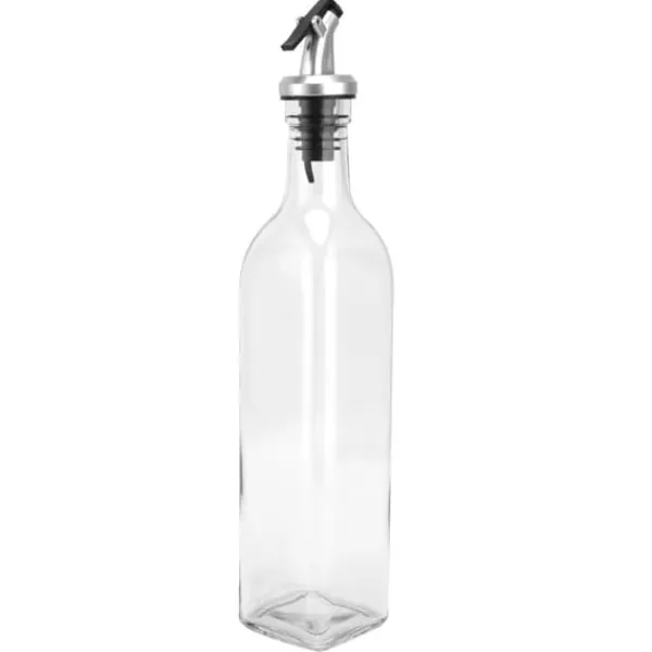 Oliedispenser Glas og Spraymalet Plast Oliedåse Flaske til Sojasauce Eddike Madlavning Vin Outlet