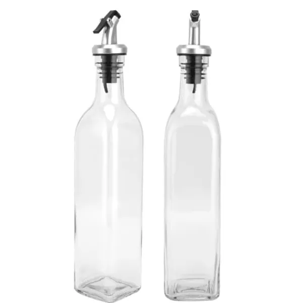 Oliedispenser Glas og Spraymalet Plast Oliedåse Flaske til Sojasauce Eddike Madlavning Vin Outlet