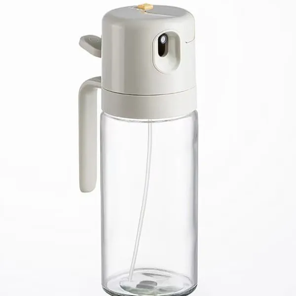 Olie- & Eddikebeholdere>Oliesprayflaske 550 ml i glas og rustfrit stål