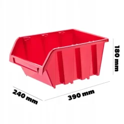 Opbevaringsbeholder, Holdbart Plastik, Stabelbart Design,Rød Sale