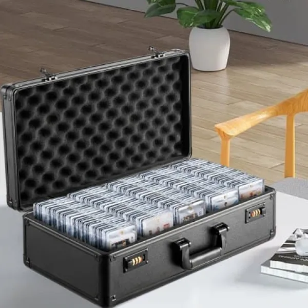 Opbevaringsæsker Til Hjemmet>Opbevaringsboks til bedømte kort, 52,5x29,5x16,5 cm, lås, aluminium, opbevaring