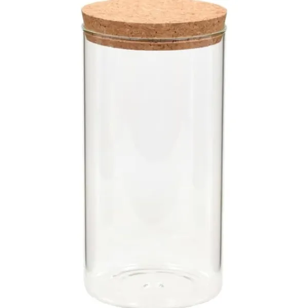 Opbevaringsglas med korklåg - 6 stk. 1100 ml | Farve: Gennemsigtig Sale