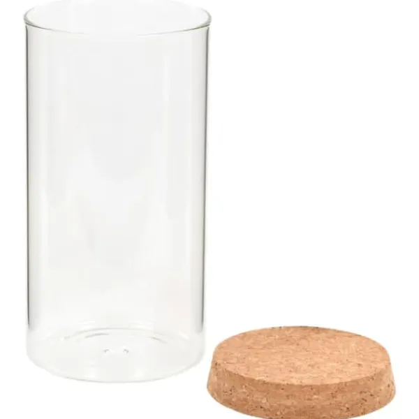 Opbevaringsglas med korklåg - 6 stk. 1100 ml | Farve: Gennemsigtig Sale