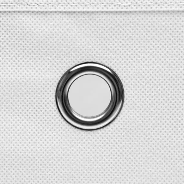 Opbevaringskasser - Living opbevaringskasser med låg 10 stk. 28x28x28 cm hvid Outlet