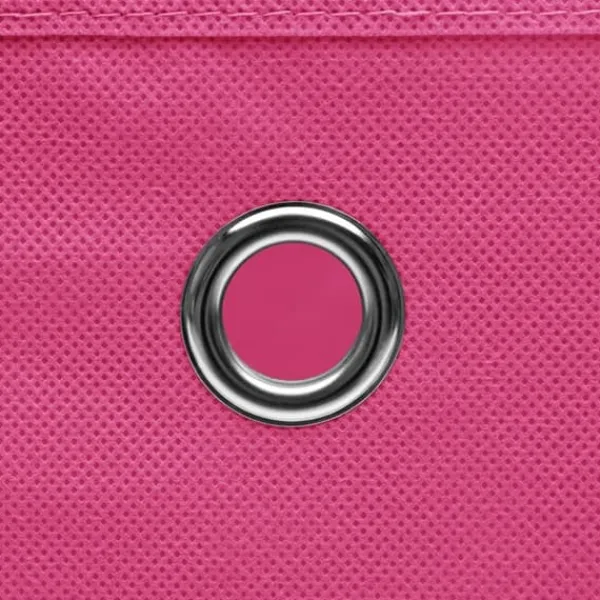 Opbevaringsæsker Til Hjemmet>Opbevaringskasser - Living opbevaringskasser med låg 4 stk. 32x32x32 stof pink