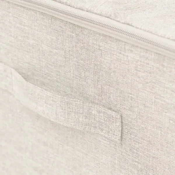 Opbevaringsæsker Til Hjemmet>Opbevaringskasser 2 stk. 43x34x23 cm stof cremefarvet - Opbevaringskasse - Opbevaringskasser - Home & Living