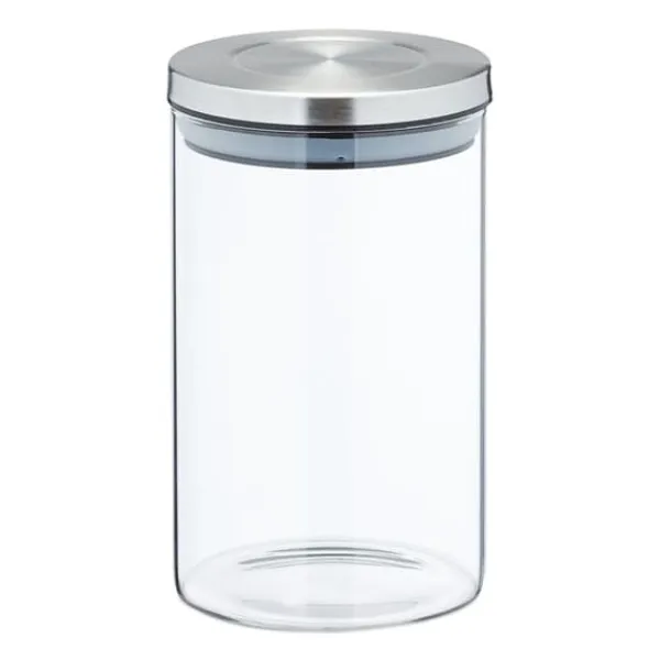 Opbevaringsdåser>Opbevaringskrukke sæt, 16x9,5 cm, Transparent