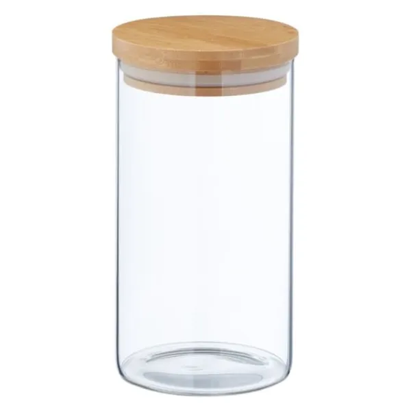 Opbevaringskrukke sæt, 18x10 cm, Transparent Discount