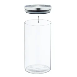 Opbevaringskrukke sæt, 18x9,5 cm, Transparent Online