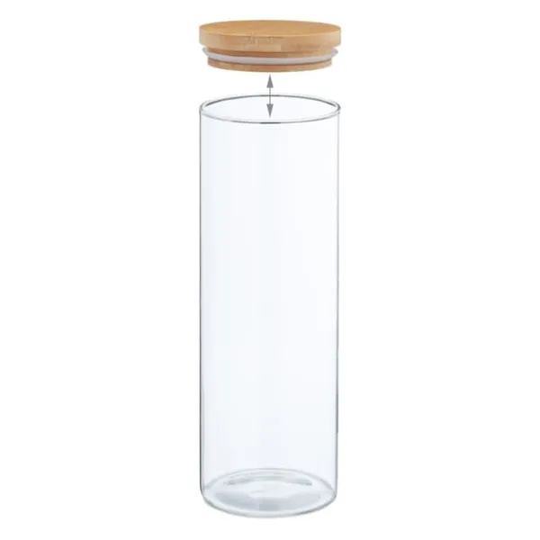 Opbevaringsdåser>Opbevaringskrukkesæt, 28x10 cm, Transparent