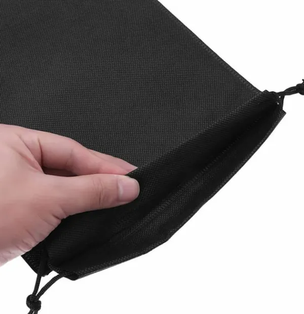 Opbevaringsposer med snøre 5-pak 33 × 40 cm Sort Hot