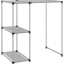 Opbevaringsreol til vaskemaskine - Pladsbesparende jernreol | Størrelse: 87x55x90,5 cm | Farve: Grå Sale