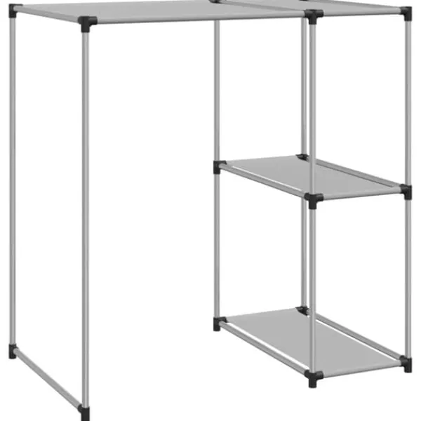Opbevaringsreol til vaskemaskine - Pladsbesparende jernreol | Størrelse: 87x55x90,5 cm | Farve: Grå Sale