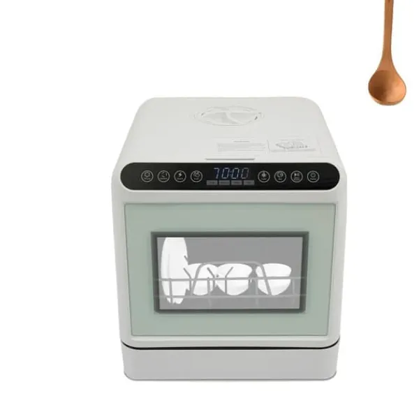 Opvaskemaskiner>Opvaskemaskine, 4 vaskeprogrammer, 6L vandtank, 1100W effekt, egnet til 4-6 personer, 41*46*46 cm dimensioner