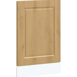 Opvaskemaskine låge i konstrueret træ - Egetræsfarvet | Størrelse: 45x1,5x67 cm Outlet