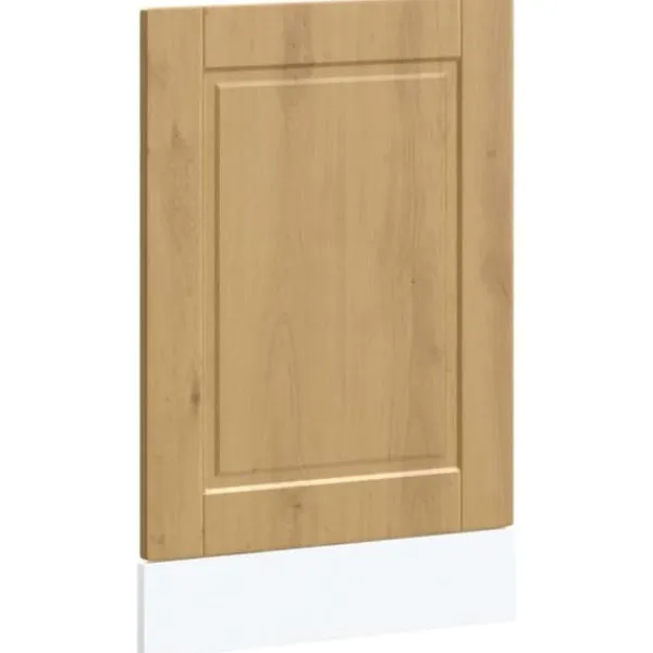 Opvaskemaskine låge i konstrueret træ - Egetræsfarvet | Størrelse: 45x1,5x67 cm Outlet