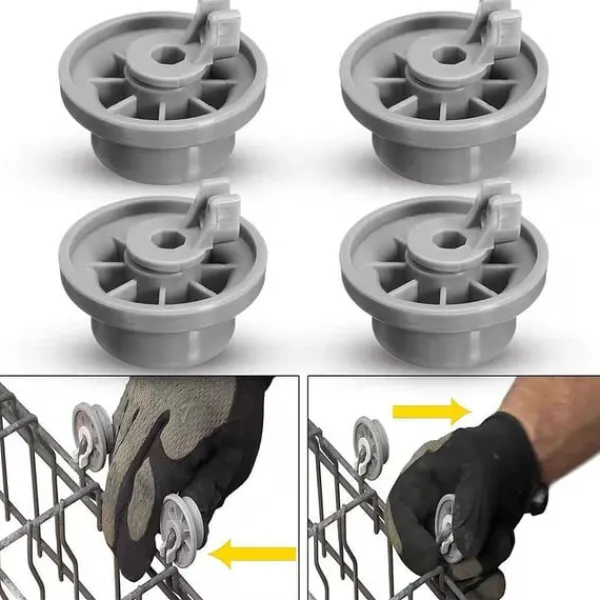 Opvaskemaskiner>Opvaskemaskine Nederste Kurvehjul Udskiftning - 8 Stk, Kompatibel med Bosch og Siemens Opvaskemaskiner