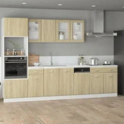 Opvaskemaskinefrontpanel i Sonoma eg - Beskyttelse til køkkenet | Størrelse: 45x3x67 cm Discount