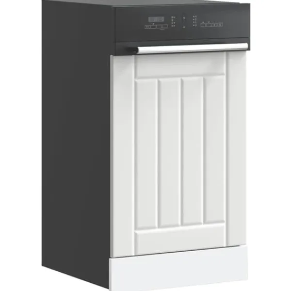 Opvaskemaskiner>Opvaskemaskinepanel Lucca - Frontpanel i konstrueret træ | Farve: Hvid