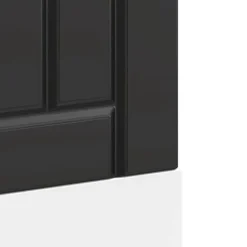 Opvaskemaskinepanel Lucca i konstrueret træ | Farve: Sort | Størrelse: Standard Best
