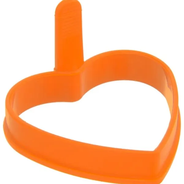 Orange silikone æggeform hjerte SILLINIE