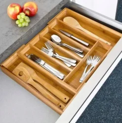 Organiseringsindsats til bestikskuffe, udtrækbar 52/31x31x5cm KRISBERG KS-2546 Best