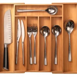 Organiseringsindsats til bestikskuffe, udtrækbar 52/31x31x5cm KRISBERG KS-2546 Best