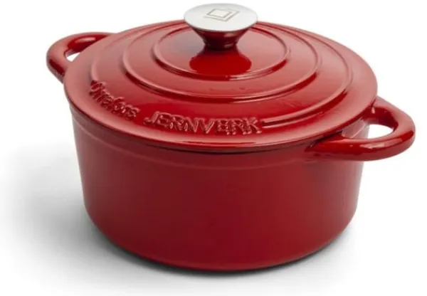 Orrefors Jernverk Gjutjärnsgryta 2,8L Röd New