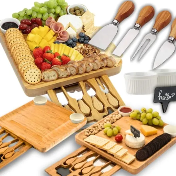 Serveringsfad & Skåle>Ostebræt, snackfad, pålæg, service, julegave, 33x33