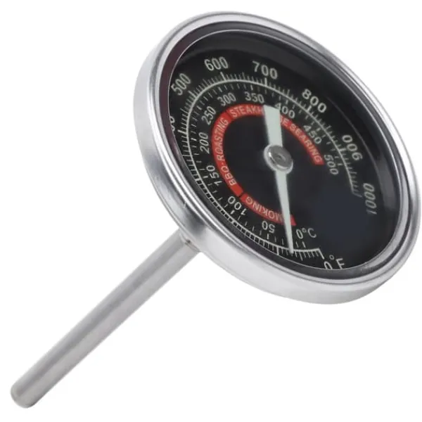 Køkkentermometre>Ovngrilltermometer i rustfrit stål - præcis temperaturmåler til madlavning