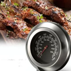 Ovntermometer Rustfrit Stål Bredt Temperaturområde Kødtermometer til Køkkenmadlavning Grill Best