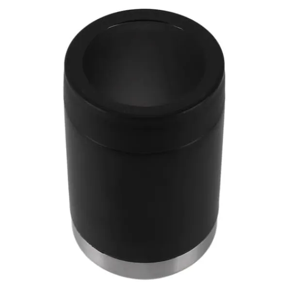Isspande & Kølere>12oz dåsekøler sort dobbeltvægsisolering rustfrit stål isoleret flaskekøler til bil