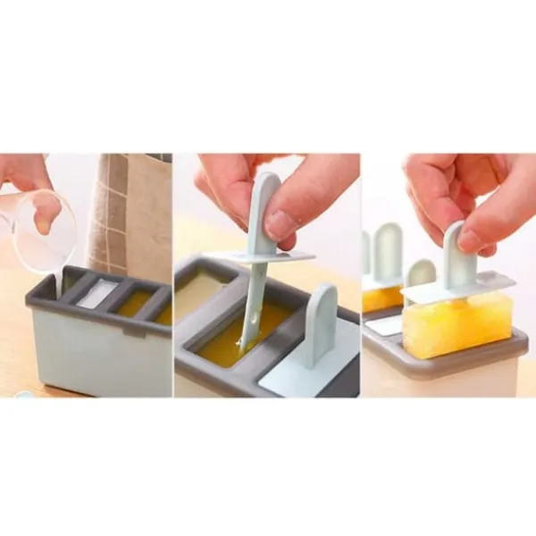 Isforme>4-pack glasform - Lav egne ispinde hjemme - nyttig is